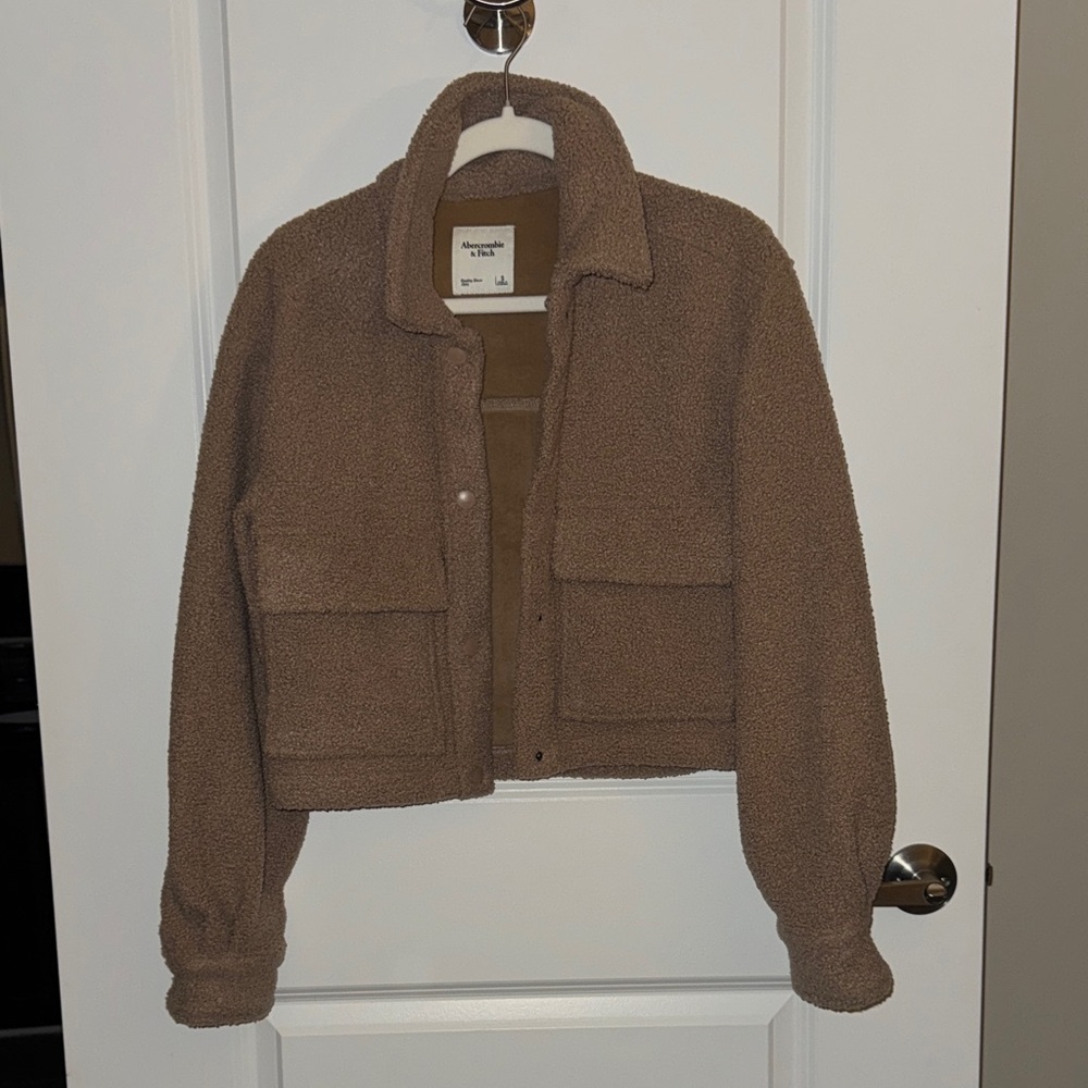 Abercrombie & Fitch Tan Teddy Jacket